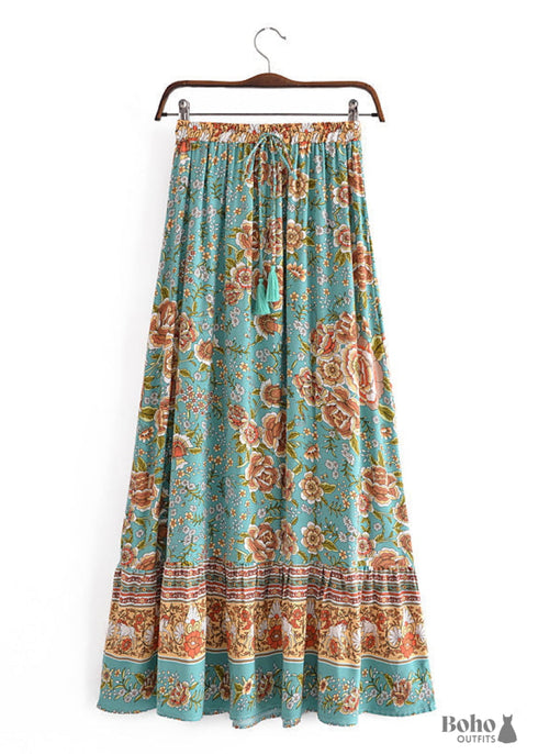 Faldas bohemias en Calida en verde para mujer